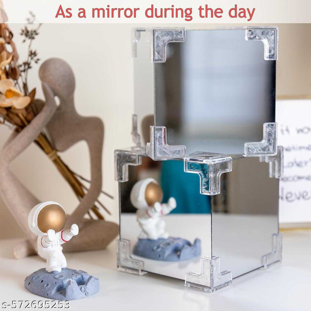 Tulip Cube Mirror Lamp | 2-in-1 LED Infinite Flower Garden Night Light