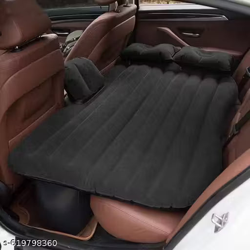 Premium Inflatable Car Bed Mattress | Portable Back Seat Travel Bed with 2 Air Pillows