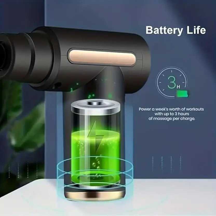 Deep Tissue Muscle Massage Gun | 3000mAh Extra Long Battery